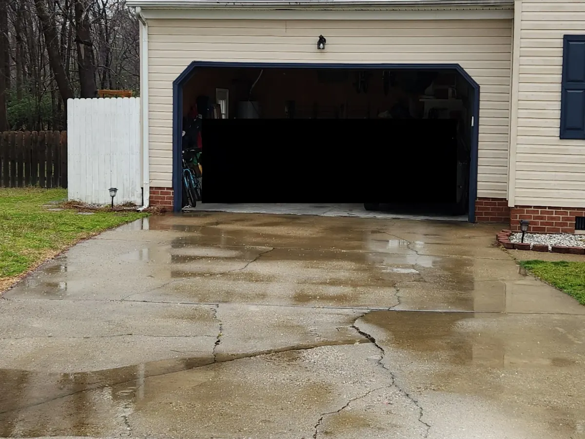 Residential concrete driveway exterior 001