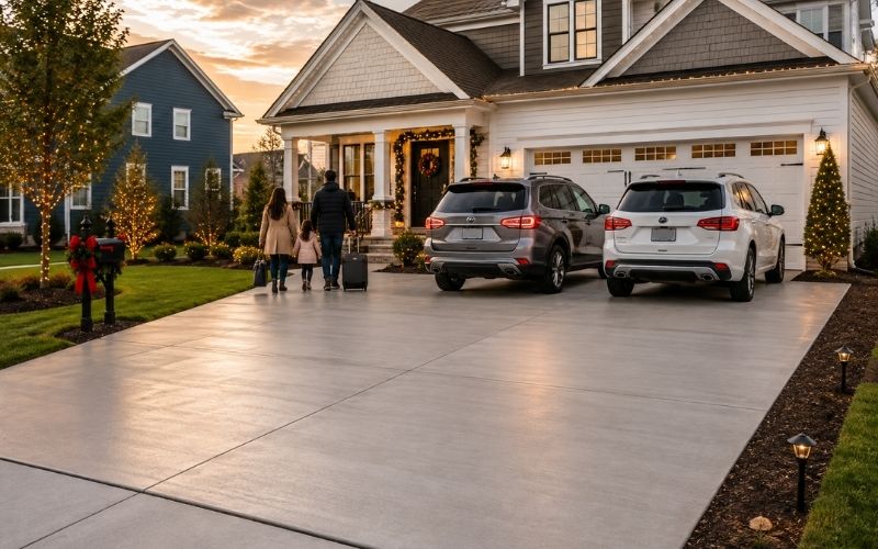 Concrete Driveways Before Holiday Guest Parking Season in Virginia Beach VA