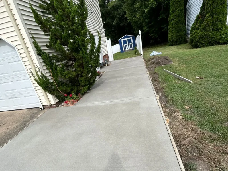Smooth Concrete Walkway project